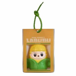 Labubu Wacky Mart Pinch Pendant Squishy - Corn -  Brand New